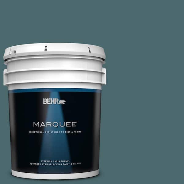 BEHR MARQUEE 5 gal. #500F-7 Mythic Forest Satin Enamel Exterior Paint & Primer