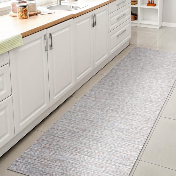JONATHAN Y Ethan Modern Flatweave Gray 2 ft. x 8 ft. Solid Indoor/Outdoor Runner Rug