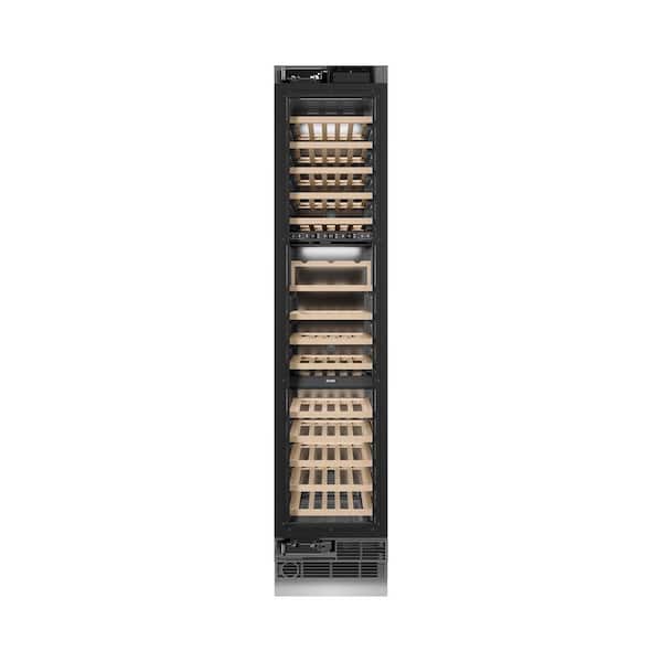 ZLINE Kitchen and Bath 18 in. 9.0 cu. ft. 68-Bottle Left Hinge Column Wine Cooler with Panel Ready Door