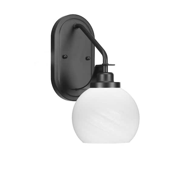Unbranded Monroe 1-Light Matte Black Wall Sconce
