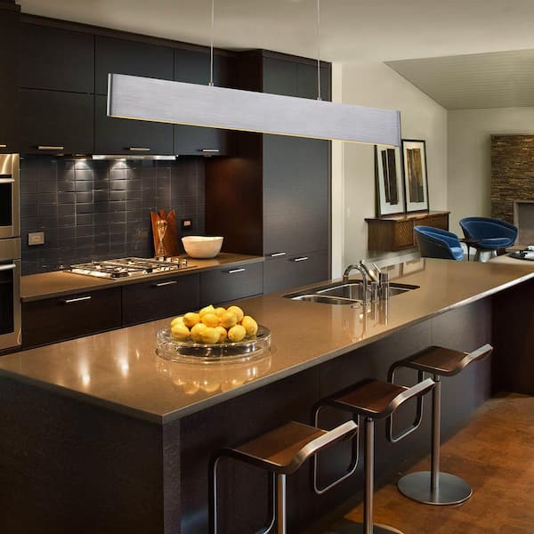 36-Watt 1-Light Aluminum Dimmable Integrated LED Linear Pendant Light