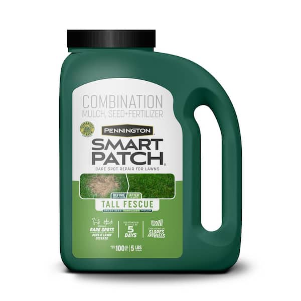 Pennington Smart Patch Tall Fescue 5 lb. 100 sq. ft. Grass Seed Bare Spot Repair with Mulch and Fertilizer