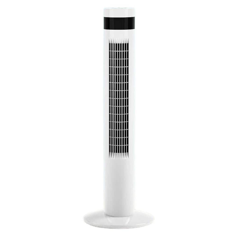 36 in. 3-Fan Speeds Tower Fan in White Finish with Remote Control Standing Bladeless Timer Oscillating Quiet in White price history on PriceWatchPro