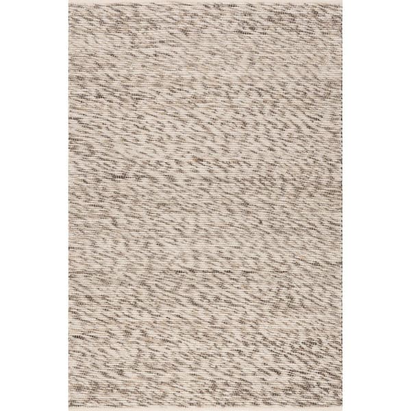 Marilyn Marled Charcoal 8 ft. x 10 ft. Indoor/Outdoor Patio Rug