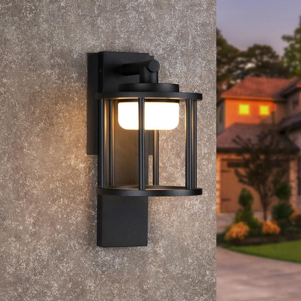 Black Bulkhead Outdoor Security Light