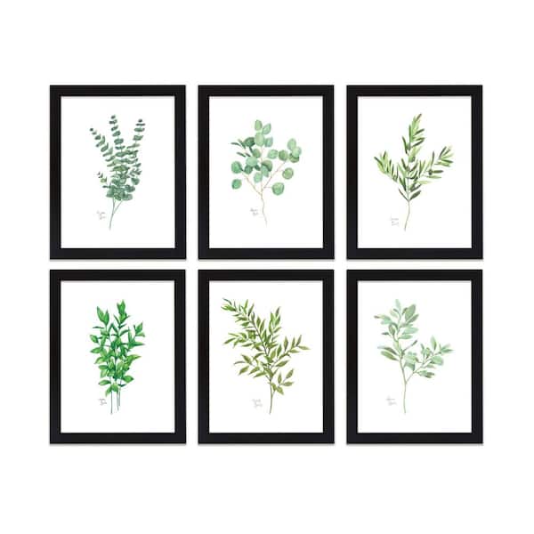 Unbranded "Nature's Lace 1" by Alyssa Lewis Set of Six Black Framed Nature Art Prints 24 in. x 18 in.