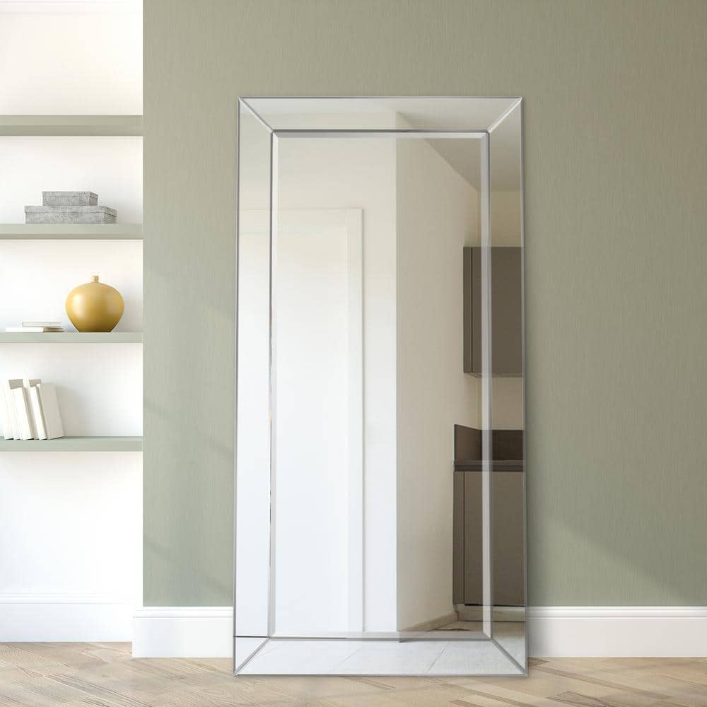 Grand Reflection 40x80 Full-Length Wooden Leaner Mirror