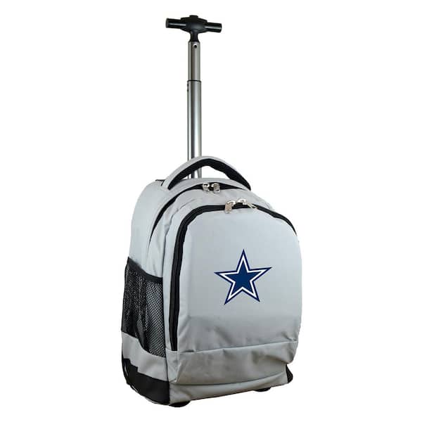 Denco NFL Dallas Cowboys 19 in. Gray Wheeled Premium Backpack