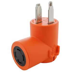Range/RV/Generator Outlet Adapter 4-Prong 14-50P Plug to 4-Prong 30 Amp Locking L14-30R Adapter