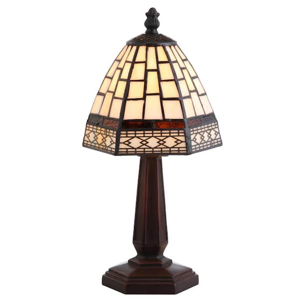 Carter Tiffany-Style 12 in. Bronze Table Lamp