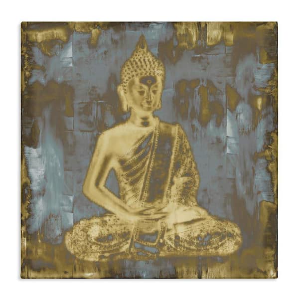 Stupell Industries Muted Earthy Buddha Abstract by Tom Bray Unframed Religious Graphic Art Print 17 in. x 3 in.
