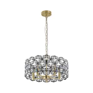 5-Light Modern Crystal Chandelier for Living-Room Round Cristal Lamp Luxury Home Decor Light Fixture