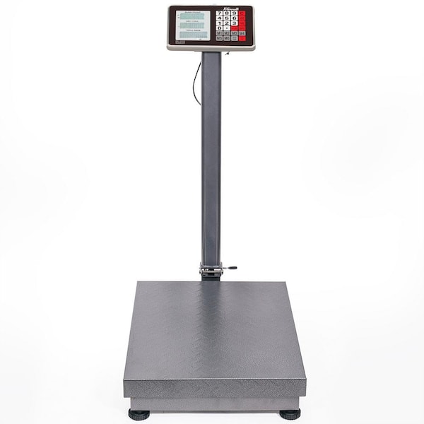 600 lbs. Heavy Duty Foldable Weight Computing Digital Floor Postal Warehouse Scale with Large Platform