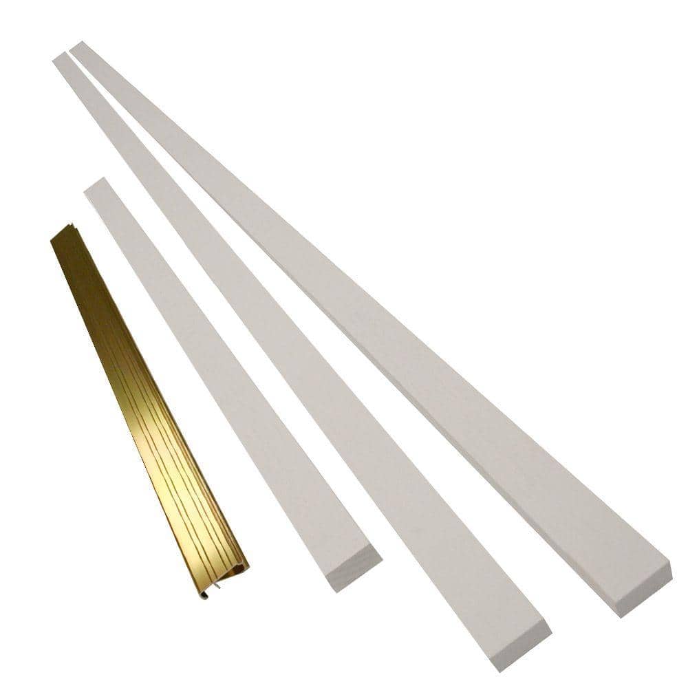 JELD-WEN 4-Piece 5-1/4 in. Exterior Door Jamb Kit with Brass Sill