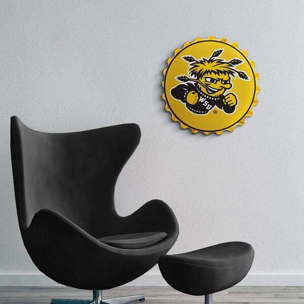 The Fan-Brand 19 in. Wichita State Shockers WuShock Plastic Bottle Cap  Decorative Sign NCWHST-210-02 - The Home Depot