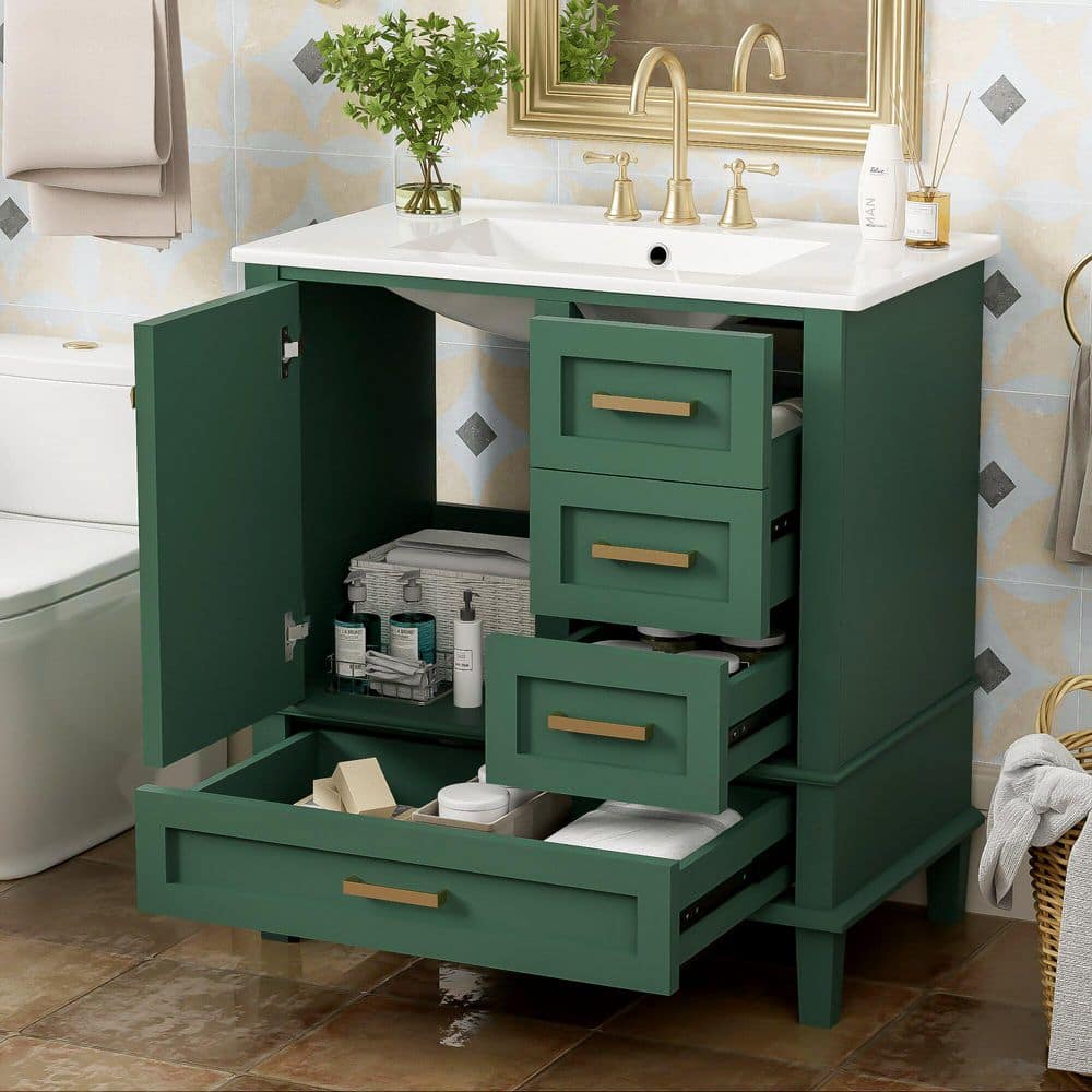 【vani】キャビネット Glacier Bay Canfield 48 in. W x 21 in. D x 33.5 in. H Bath Vanity