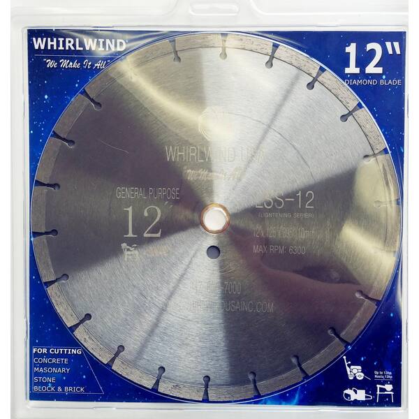 12” Wet/Dry Diamond Saw Blade All Purpose for Concrete Stone Brick Masonry 