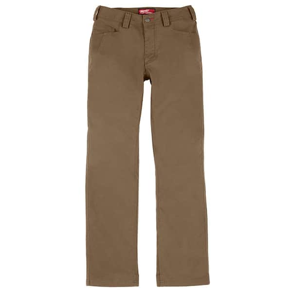 Milwaukee Women's Size 8 Khaki Cotton/Polyester Work Pants with 7