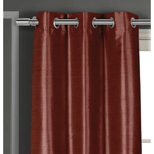 Duck River Textile Solid Wine Polyester, 36 Length Blackout Curtains