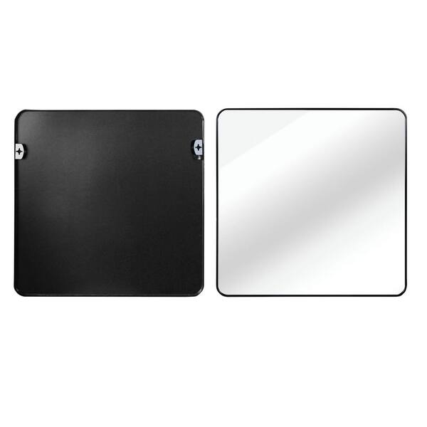 Ximuprmy Black 36 in. W x 36 in. H Small Square Framed Decorative