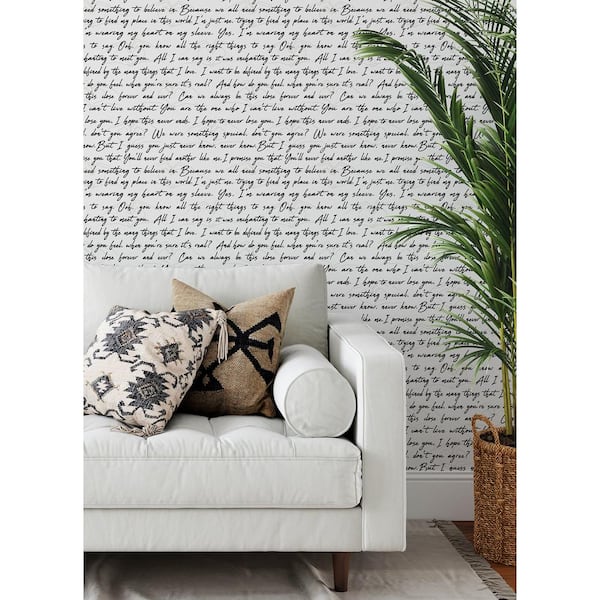 Love Letters Ink Peel and Stick Wallpaper