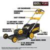 DEWALT FLEXVOLT 2x60V MAX 21 in. Cordless Battery Powered Self Propelled Lawn Mower Kit with (2) 4.0 Ah Batteries and Chargers DCMWSP700Y2