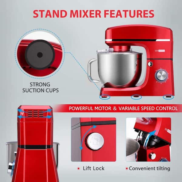 Aucma Stand Mixer 7L Tilt-Head 6 Speed Electric Kitchen Mixer with