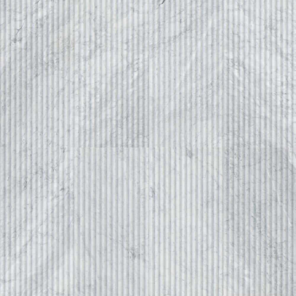 Carrara White Valentino Fluto 4 in. x 4 in. Honed Marble Fluted Wall Tile Sample price history on PriceWatchPro