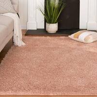 Natco Blush Shag 5 ft. x 7 ft. Solid Polypropylene Area Rug GS507.8