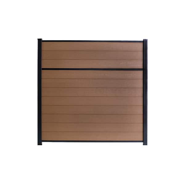 GWF Classic Privacy 6 ft. x 6 ft. Cedar Composite Horizontal Wood Fence Panel