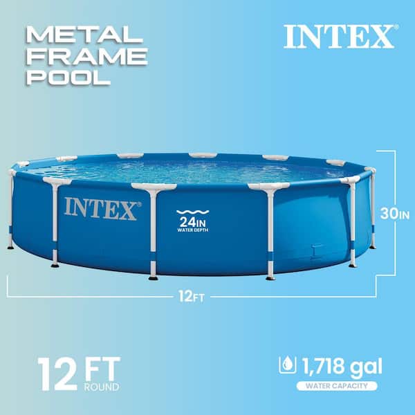 12 ft. Round 30 in. Deep Above Ground Pool Kit