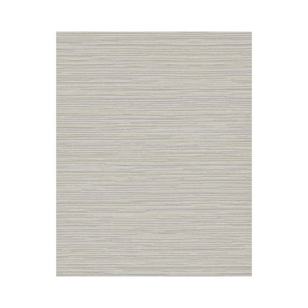 York Wallcoverings Ramie Weave Gray Vinyl Strippable Roll (Covers 60.75 sq. ft.)