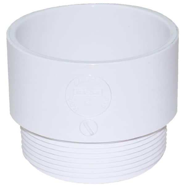 Charlotte Pipe Vassallo 1-1/4 in. PVC Hub x Hub Male P-Trap Adapter