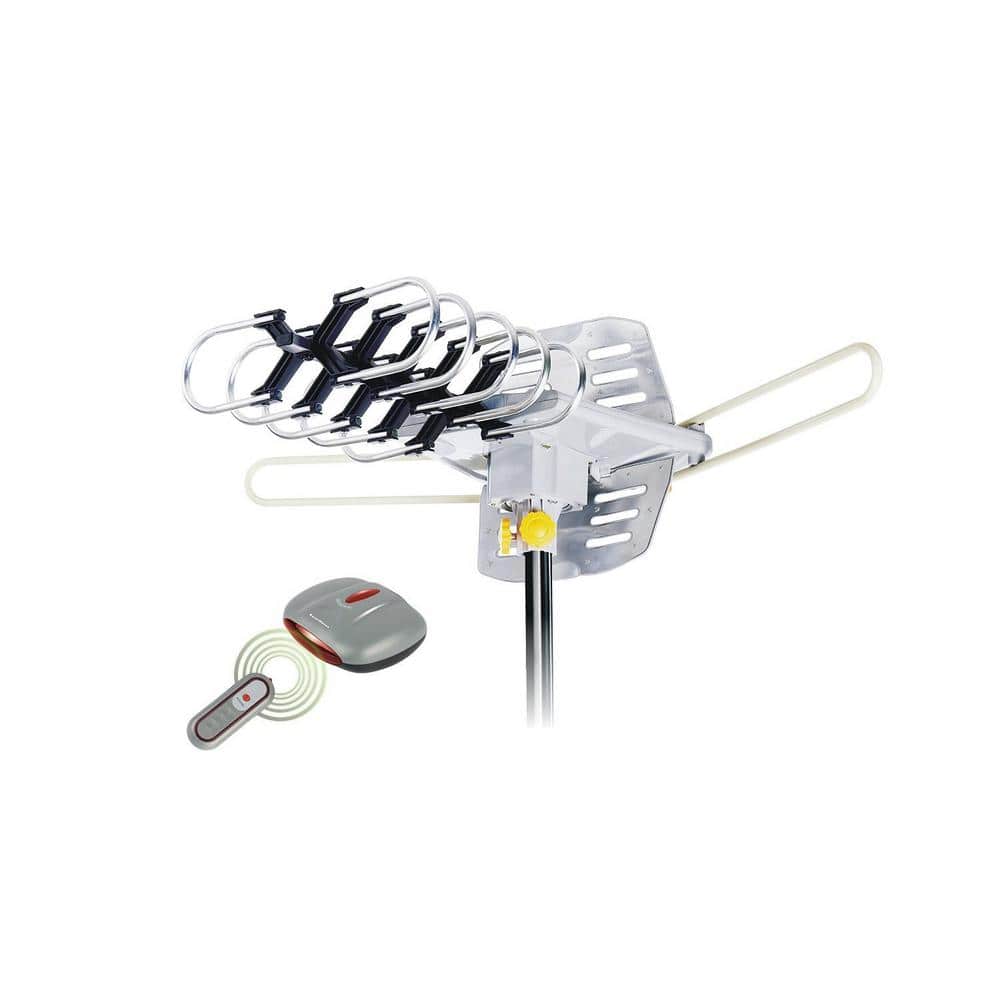 Outdoor Amplified Antenna 150-Mile Range 360° Rotation Wireless Remote Boo