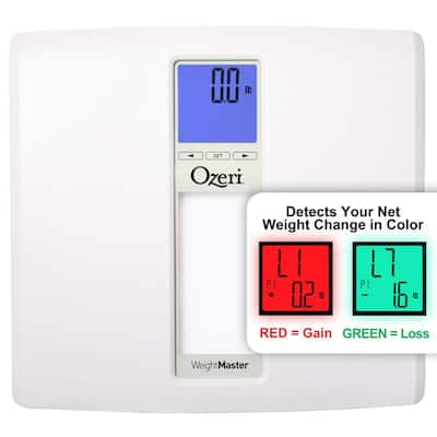 Ozeri Rev 400 lbs. Digital Bathroom Scale with Electro-Mechanical Weight  Dial and 50 g Sensor Technology ZB19 - The Home Depot