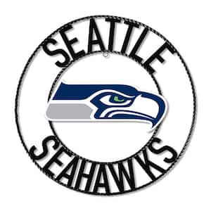 Seattle Seahawks Team Logo 24 in. Wrought Iron Decorative Sign