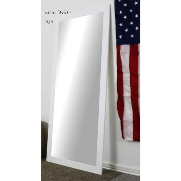 Unbranded Oversized Glossy White Composite Modern Mirror (71 in. H X 32 in. W)