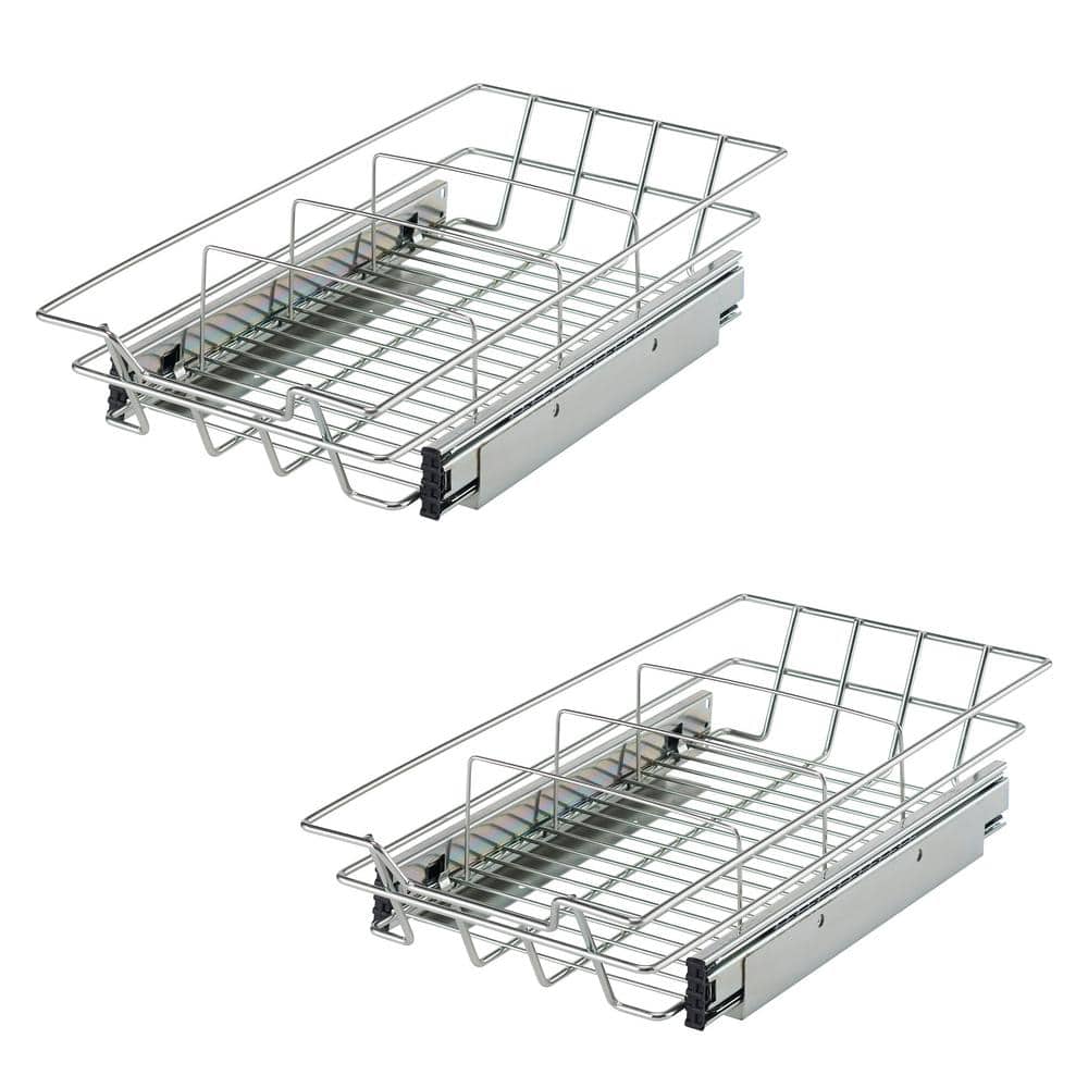 TRINITY EcoStorage 10 in. Sliding Wire Drawer (2Pack) TBFZ22122 The