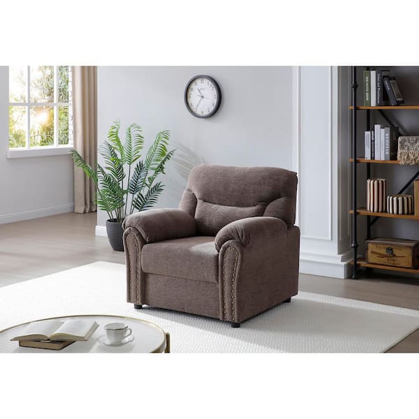 Hamilton Brown Polyester Accent Club Chair