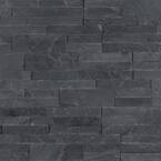 Midnight Ash Veneer Peel and Stick 6 in. x 22 in. Honed Slate Wall Tile (13.80 sq. ft. / case)