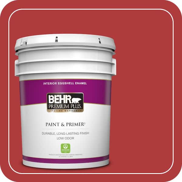BEHR PREMIUM PLUS 5 gal. Home Decorators Collection #HDC-WR14-10 Winter Poinsettia Eggshell Enamel Low Odor Interior Paint & Primer