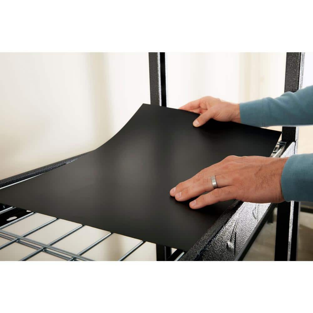 Black Matte 22" x 36" Rack Shelf Liners Set