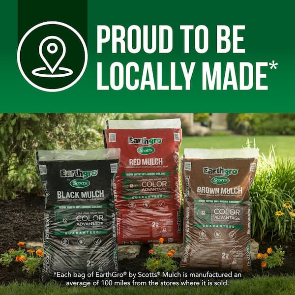 Earthgro - 1.5 cu. ft. Black Wood Shredded Bagged Mulch