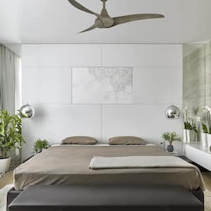 Wave 52 in. Indoor Driftwood Ceiling Fan with Light and Remote Control