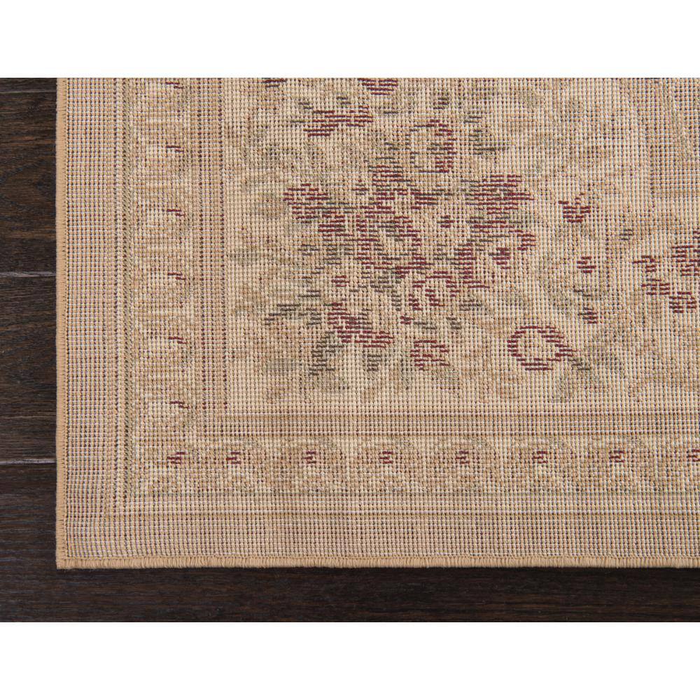 Tan Medallion Rectangular Synthetic 9' x 12' Area Rug