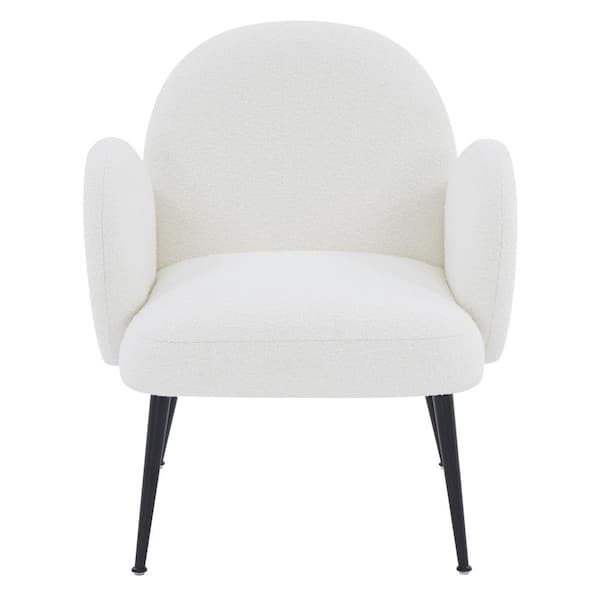 SAFAVIEH Crystalyn Ivory/Black Accent Chair