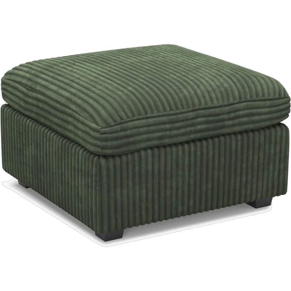 Corduroy Square Storage Ottoman Large Ottoman