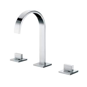 AB1336-PC 8 in. Widespread 2-Handle Luxury Bathroom Faucet in Polished Chrome