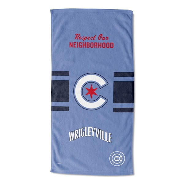 THE NORTHWEST GROUP MLB Multi-Color City Connect Cubs Printed Cotton/Polyester Blend Beach Towel