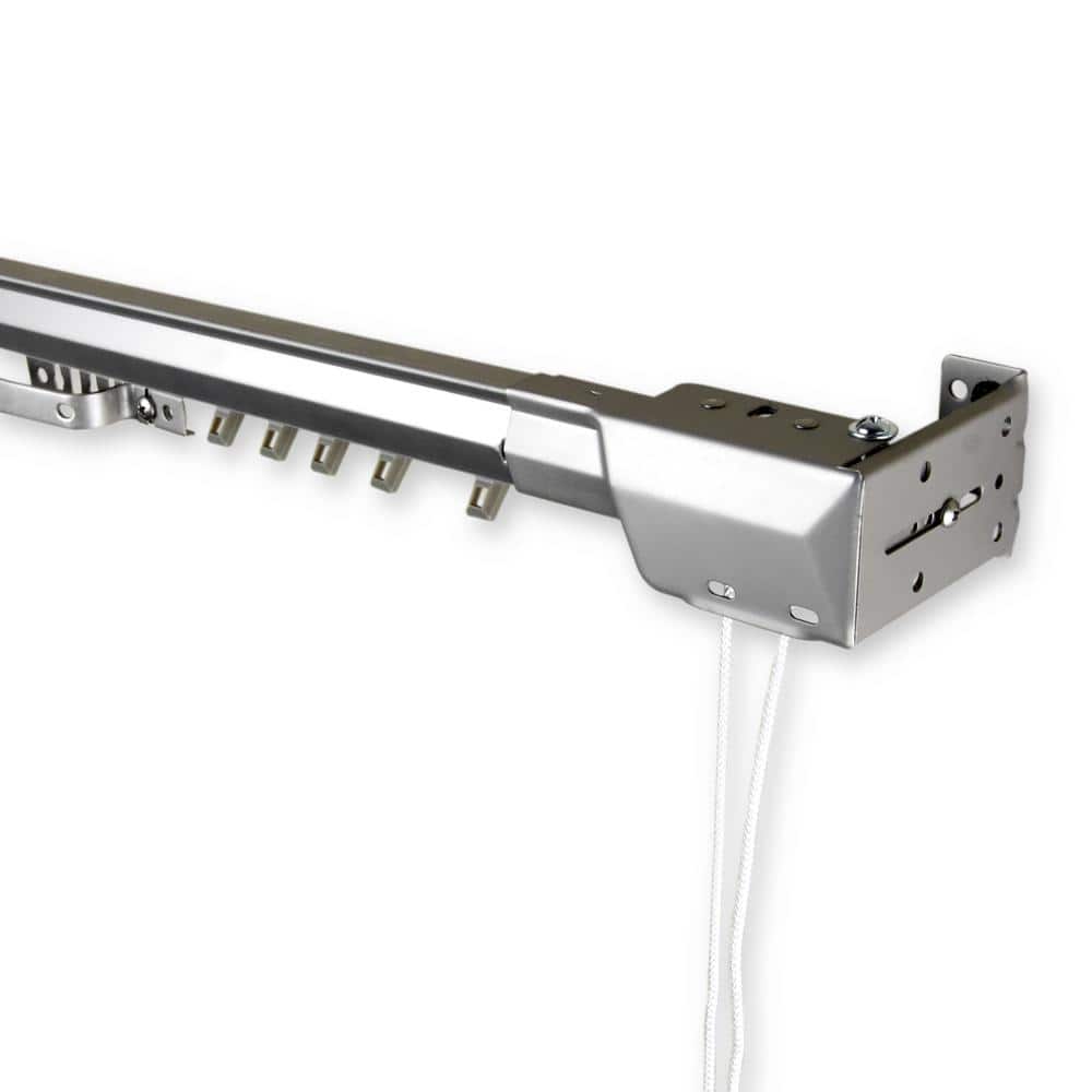 Adjustable 48"-84" Silver Steel Heavy Duty Traverse Curtain Rod